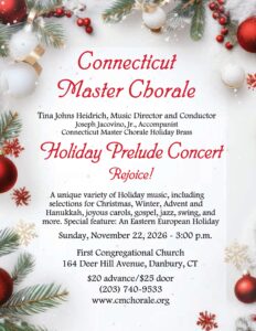 CT Master Chorale Fall 2026 Flyer