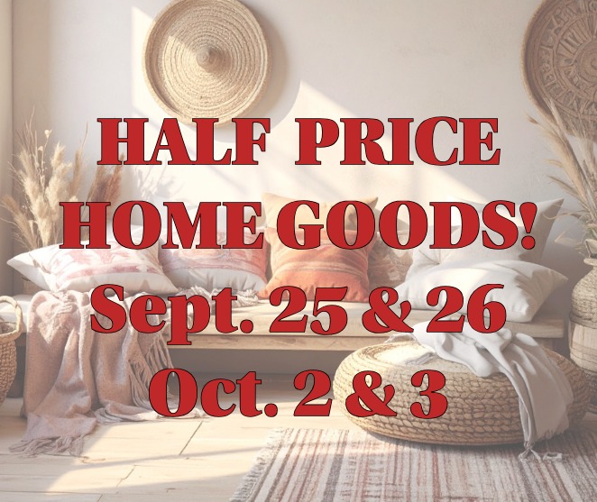 All Home Goods Half Off